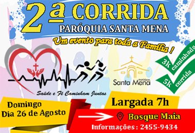 2ª Corrida de rua da Paróquia Santa Mena